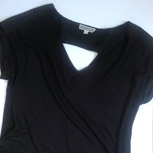 Short sleeved Pleione rhinestone top